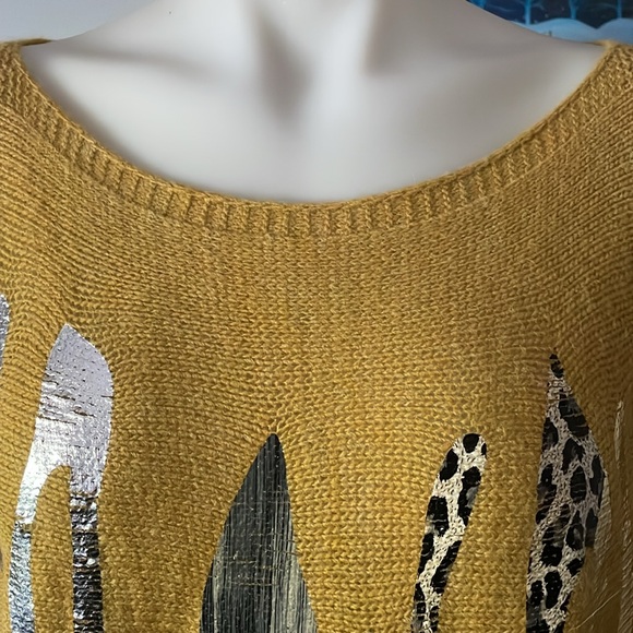 Via Vitale foil print sweater - Picture 3 of 10